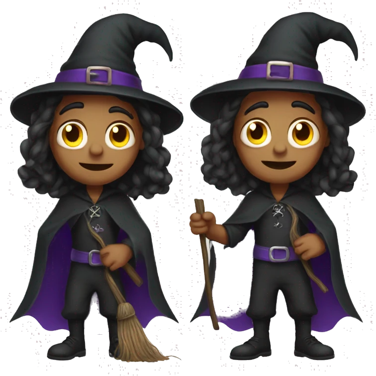 male witch halloween emoji