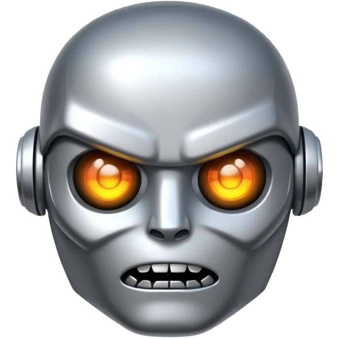 ai robot emoji, angry expression emoji