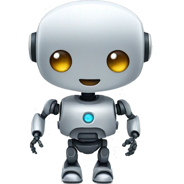 robot saying hello emoji