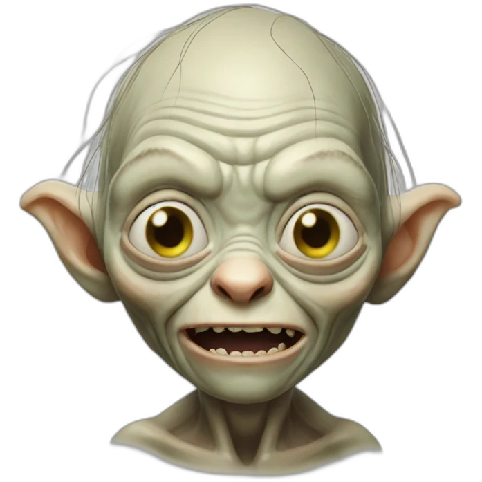 gollum excit" emoji