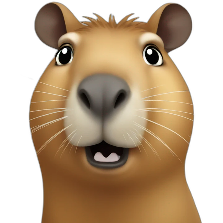 Shocked capybara emoji