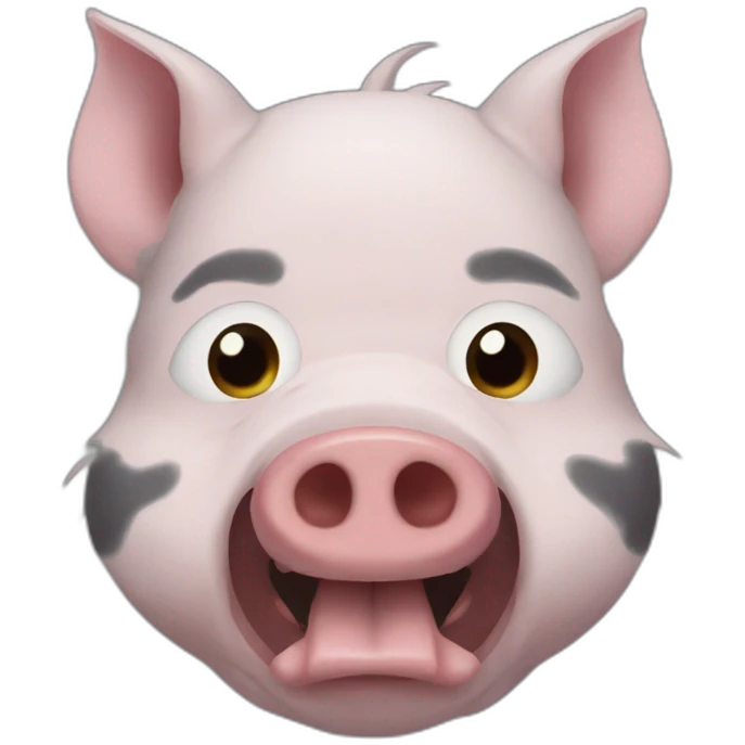 inosuke pig face from demon slayer emoji