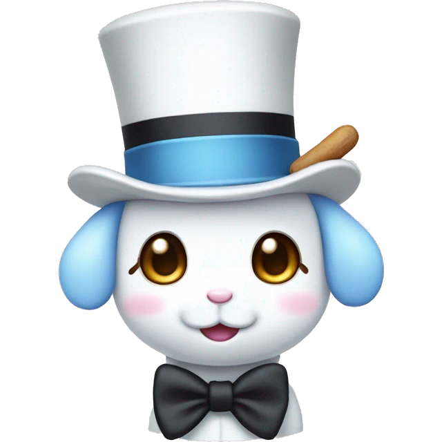 cinnamonoll with a top hat emoji