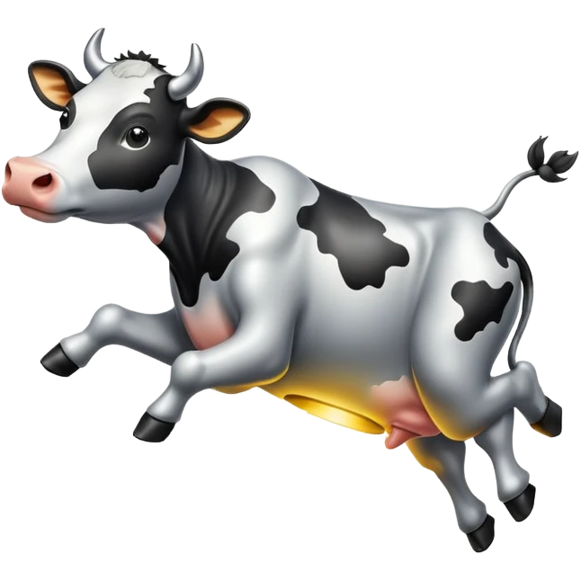 Cow abduction  emoji