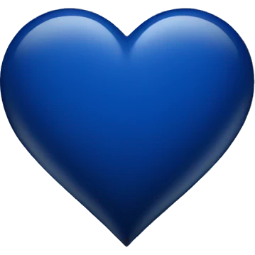 Dark blue heart emoji
