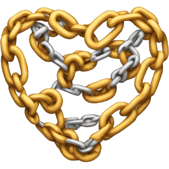 chain heart emoji