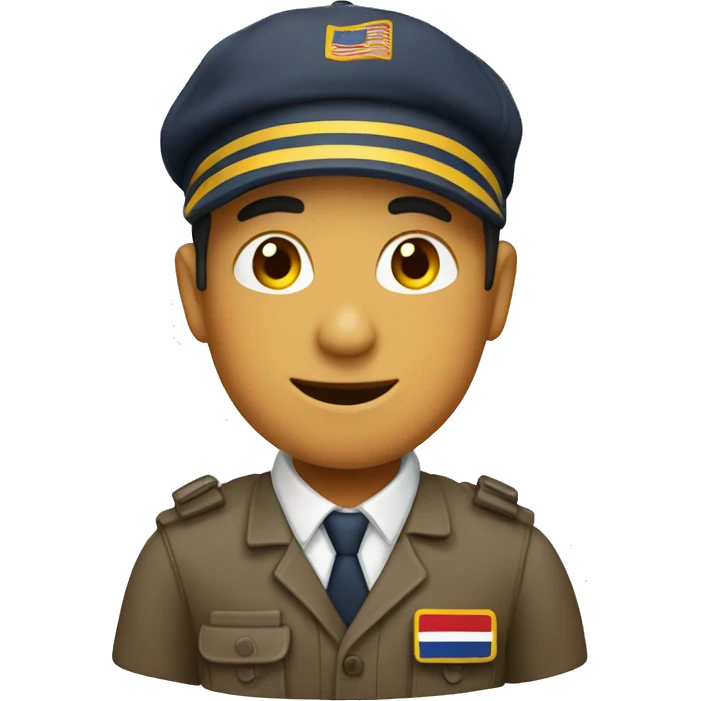Tour guide with flag emoji