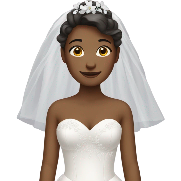 Girl in wedding dress emoji