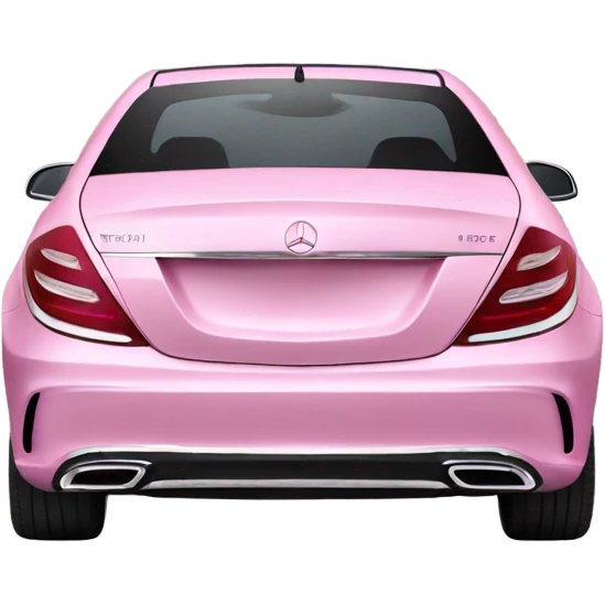 Mercedes Benz pink with white back griund emoji
