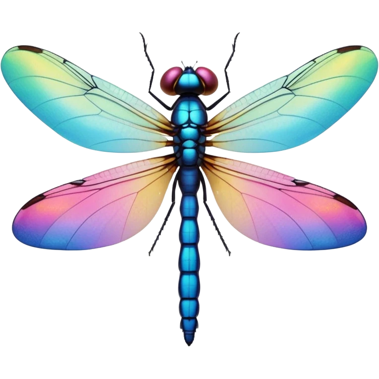 Peaceful Dragonfly color  emoji