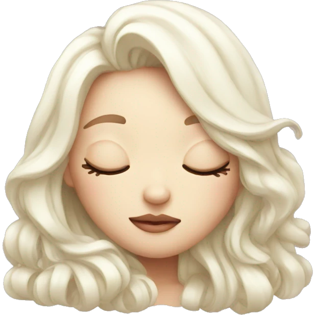 white girly too sleepy emoji