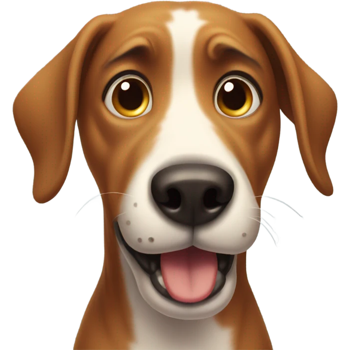 shocked dog emoji