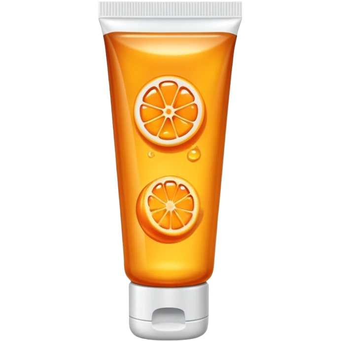 a skincare tube with orange honey inside emoji
