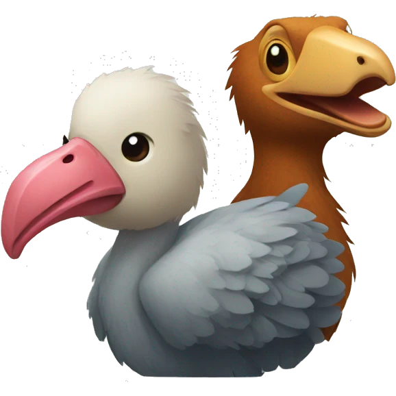 a dodo and a bear emoji