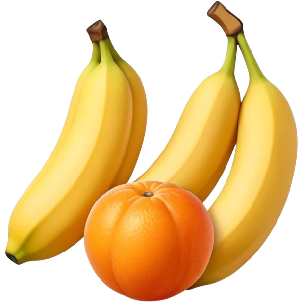plum clementine and banana emoji