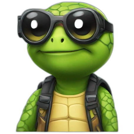 Dj turtle emoji