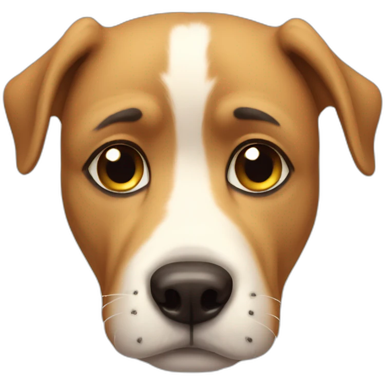 Sad dog emoji
