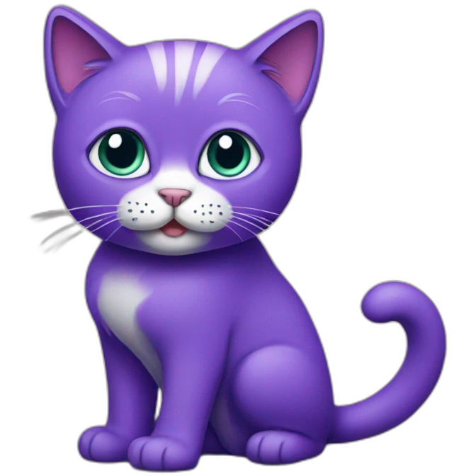 Purple cat emoji