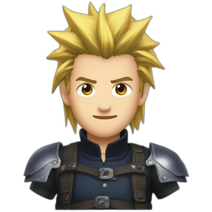 Final Fantasy 7 Zack Fair emoji