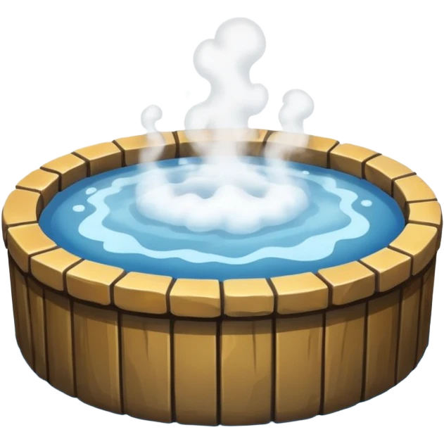 hot spring emoji with steam emoji