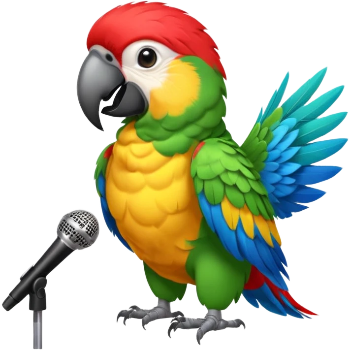 rock n roll parrot emoji