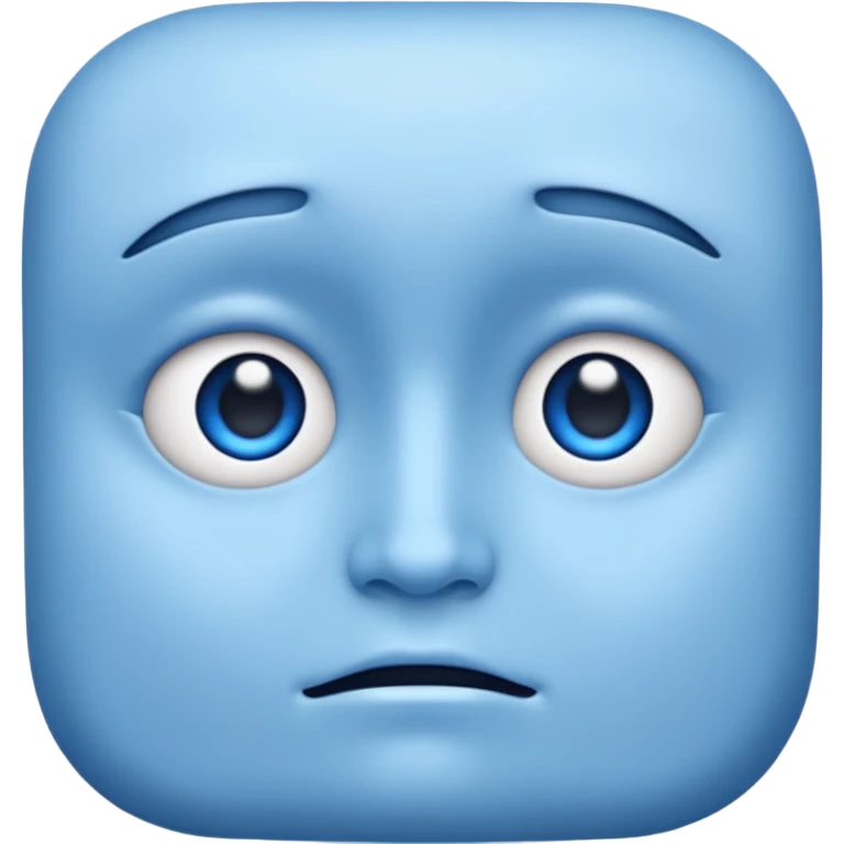 blue face  emoji