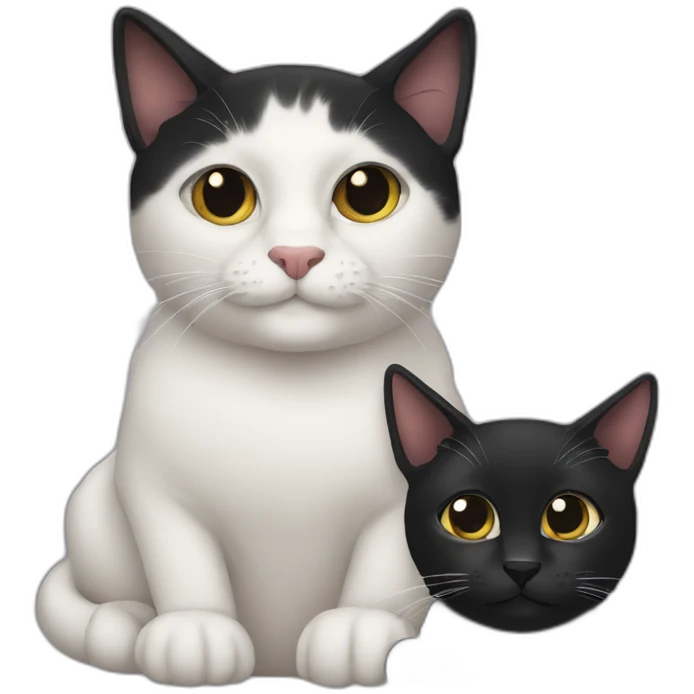 two black cats emoji