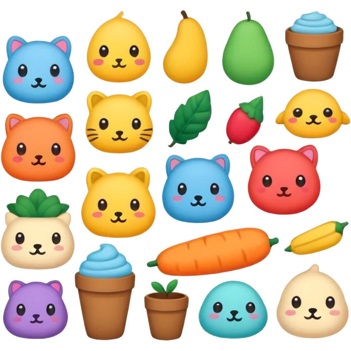 Cute and cozy sticker pack  emoji