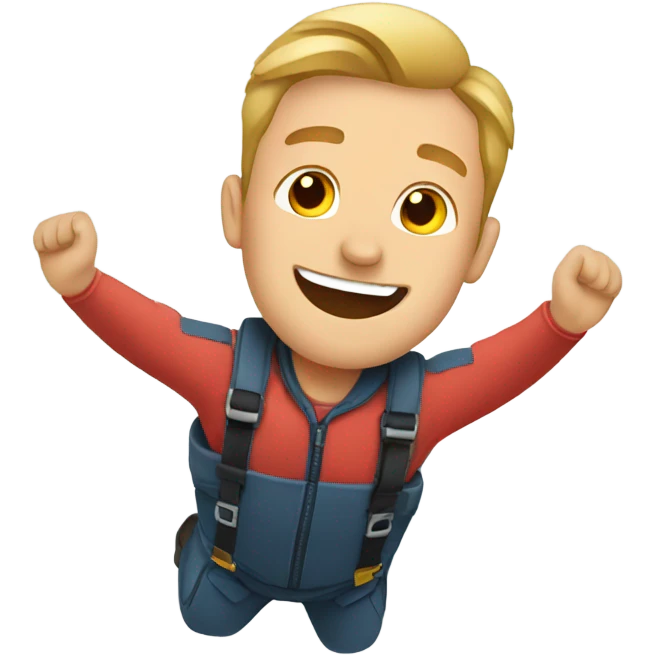 Man doing free fall  emoji