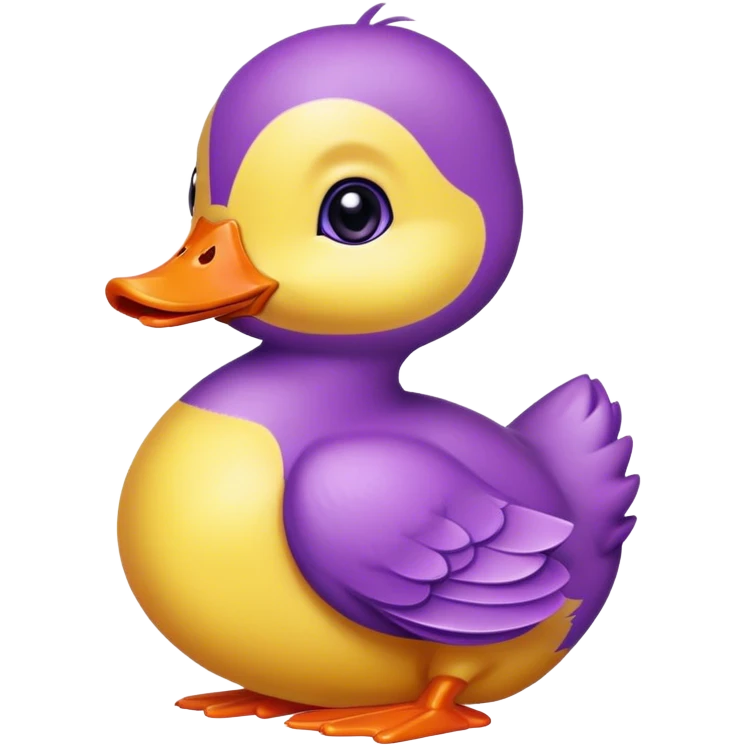 Purple duckling emoji