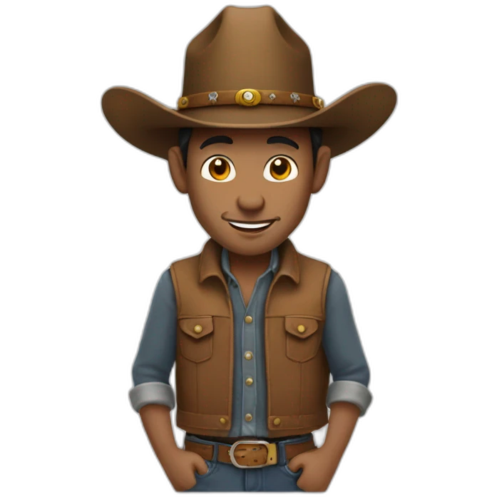 Raton laveur avec un chapeau de cowboy emoji