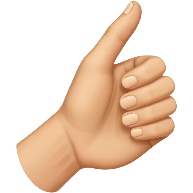 Thumb side ways  emoji