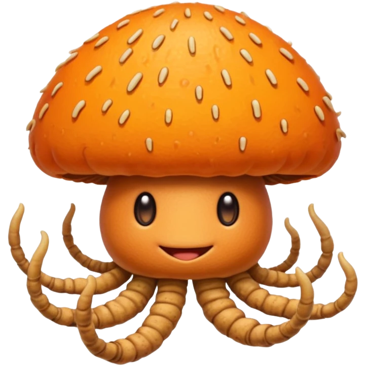happy mushroom cordyceps emoji