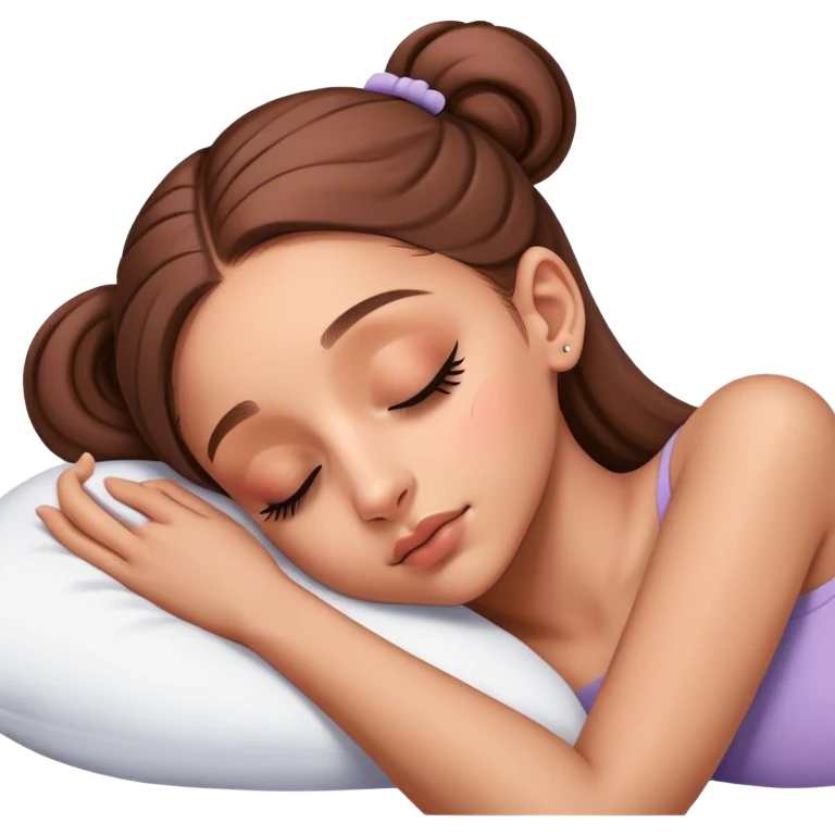 Ariana Grande sleeping emoji