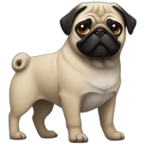 Pug and john wick emoji