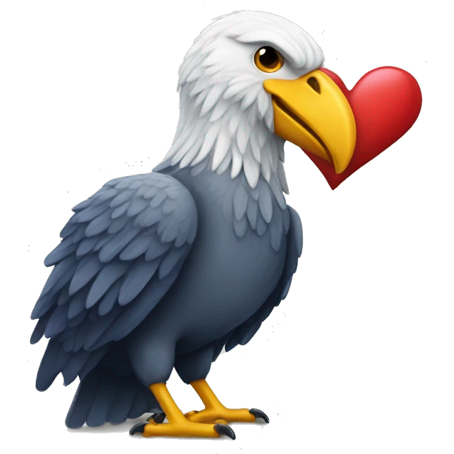 Adler mit herz emoji