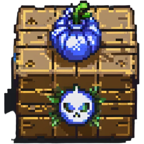 power up crate with bomb symbol for a video game emoji