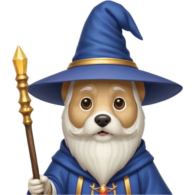 Dog wizard emoji