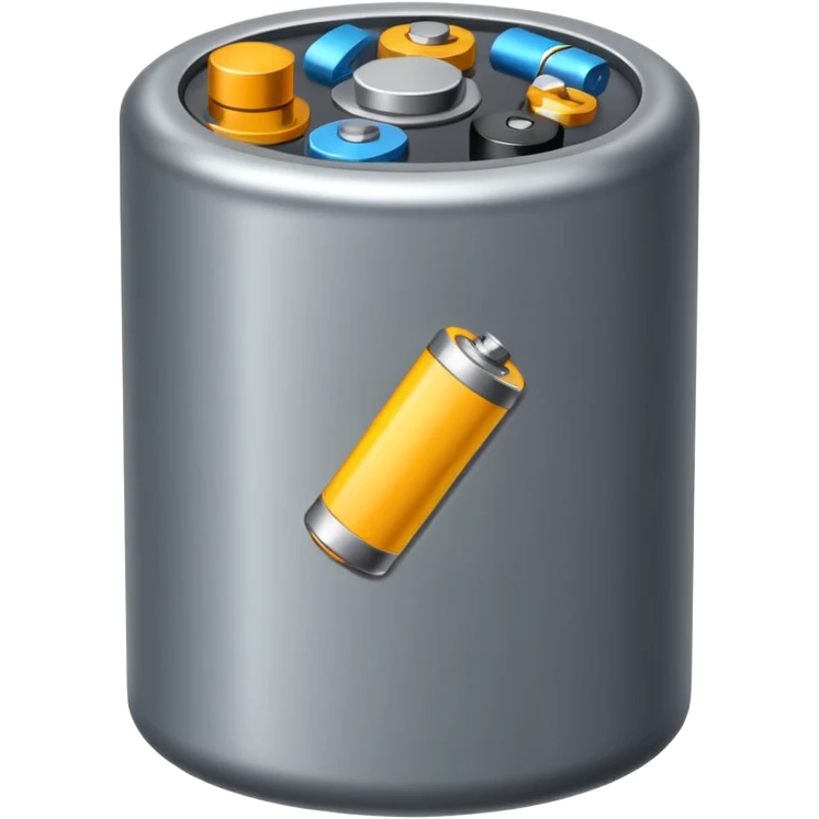 realistic big battery emoji