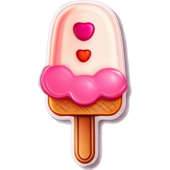  Neapolitan ice cream popsicle  emoji