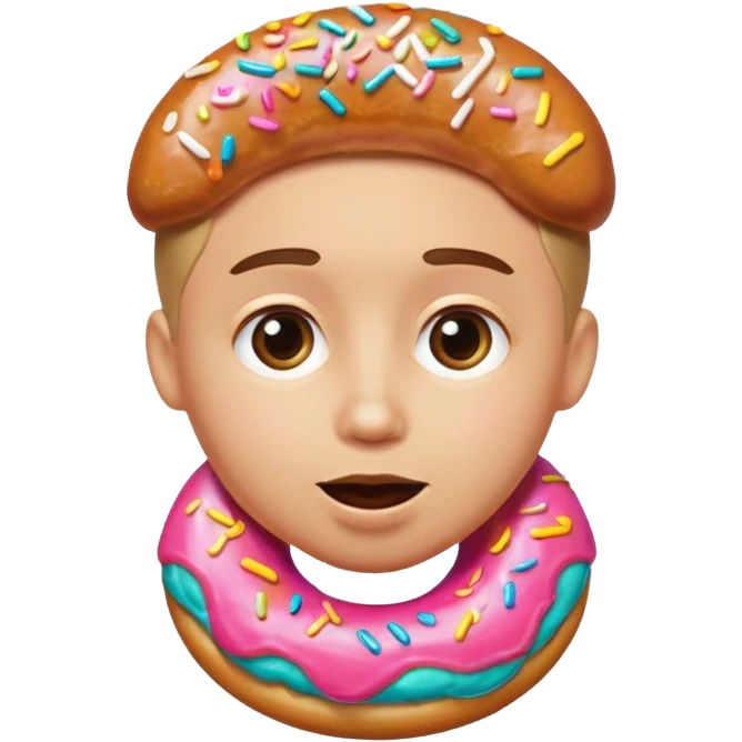 Face Savoring Food Emoji, Doughnut Emoji emoji