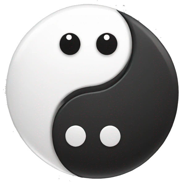 Yin and yang symbol  emoji