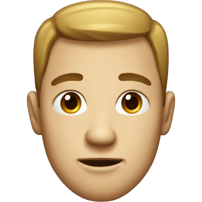 man with big head emoji