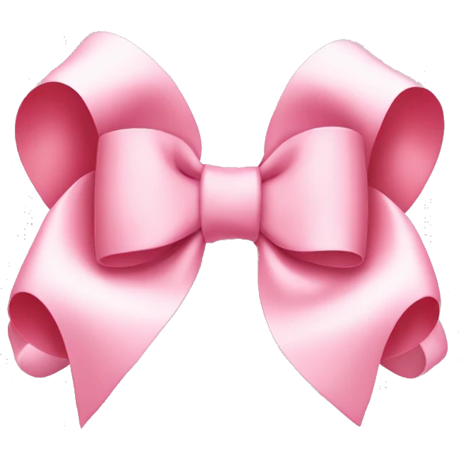 light pink bow on light pink bow emoji