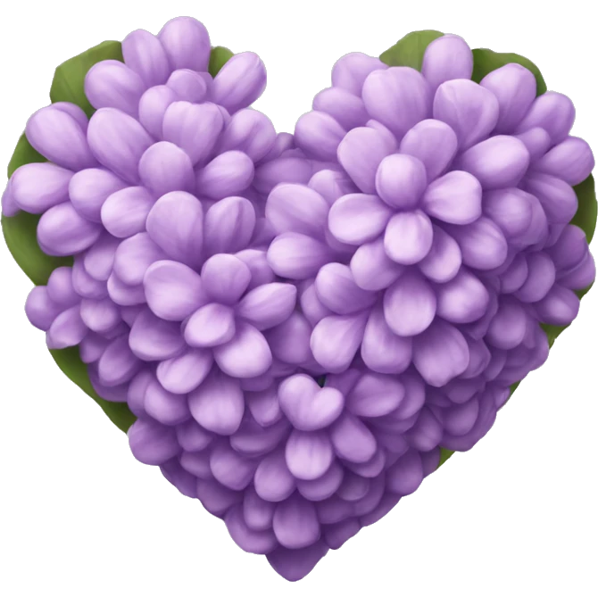 lilac heart emoji