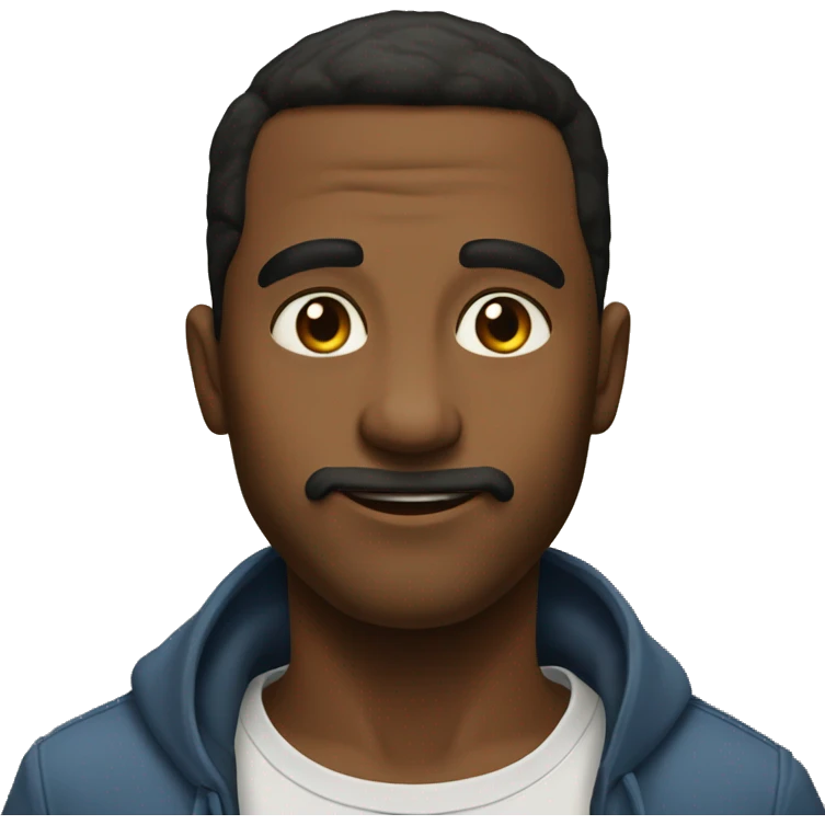 Черный пудель  emoji