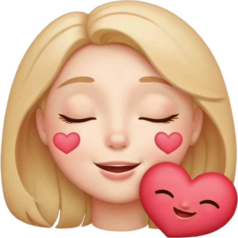 Kissy face with heart emoji
