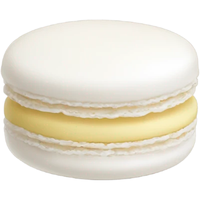 white macaron emoji