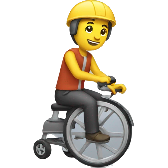 single wheel man emoji