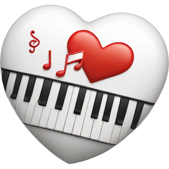 Love heart with music  emoji